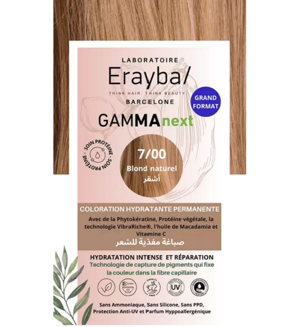erayba coloration hydratante permanente blond naturel n7 beautymall parapharmacie maroc.png erayba coloration hydratante permanente blond naturel n7 beautymall parapharmacie maroc.png