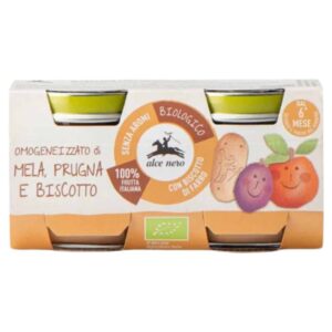 alce nero pots de pomme prune et biscuit 6mois bio 2x80g.jpg