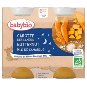 babybio pots bonne nuit carotte butternut et riz 6mois bio 2x200g.jpg