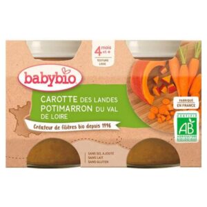 babybio pots de carotte et potimarron 4mois bio 2x130g.jpg