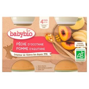 babybio pots de peche et pomme 4mois bio 2x130g.jpg