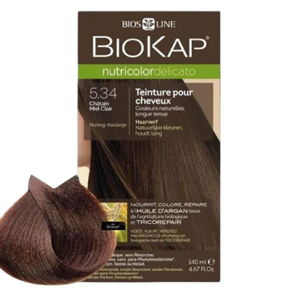biokap nutricolor delicato coloration naturelle cheveux delicats 140ml 534 chatain miel clair.jpg biokap nutricolor delicato coloration naturelle cheveux delicats 140ml 534 chatain miel clair.jpg