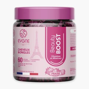 cygnelab beauty boost vitamines et mineraux cheveux et ongles fraise 60 gummies.jpg