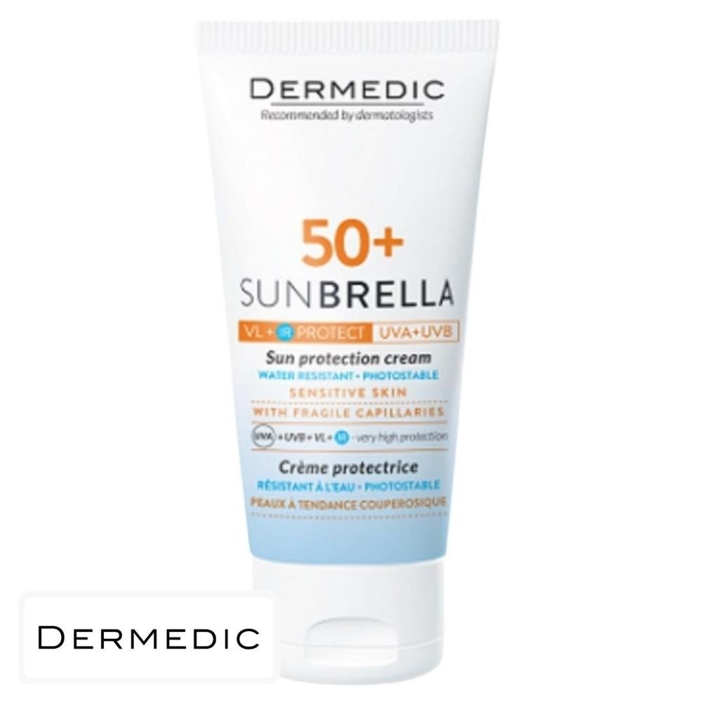 dermedic sunbrella creme solaire spf50 peau a tendance couperosique 50ml.jpg dermedic sunbrella creme solaire spf50 peau a tendance couperosique 50ml.jpg