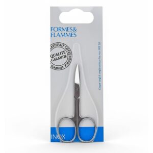 formes flammes ciseaux a ongles courbes acier forge inoxydable poli refrence82.jpg
