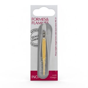 formes flammes pince a epiler acier forge chrome mors etroits carres 8cm refrence 10.jpg