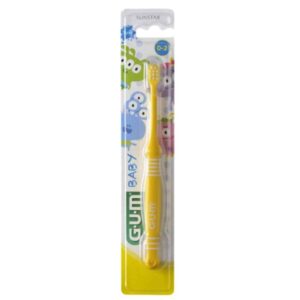 gum baby brosse a dents 0 2ans jaune.jpg