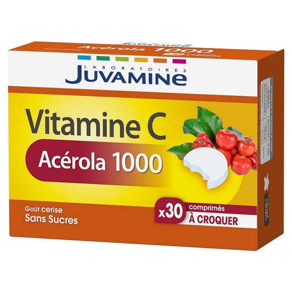juvamine acerola 1000 vitamine c a croquer gout cerise sans sucres 30 comprimes.jpg juvamine acerola 1000 vitamine c a croquer gout cerise sans sucres 30 comprimes.jpg