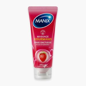 manix gel de massage gourmand fraise comestible douceur hydratation 200ml.jpg