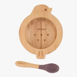 miniland bol et cuillere en bois poussin 1u.jpg