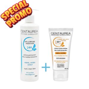 pack centaurea duo lait corporel hydra 200ml ecran teinte spf50 50ml.jpg
