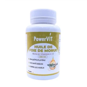 powervit huile de foie de morue 500mg 60 gelules.webp