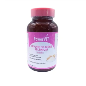 powervit levure de biere selenium 400mg 400 gelules.webp