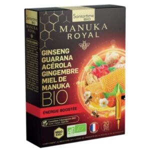 santarome bio manuka royal ginseng guarana acerola gingembre et miel de manuka energie boostee ampoules 20u.jpg
