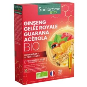 santarome ginseng gelee royale guarana acerola bio 20 ampoules.jpg