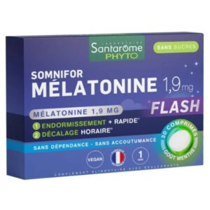 santarome phyto somnifor melatonine flash 19mg endormissement rapide gout menthe 30 comprimes.jpg
