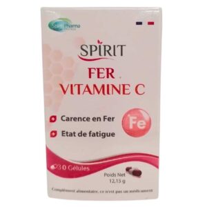 spirit pharma fer et vitamine c etat de fatigue 30 gelules.jpg