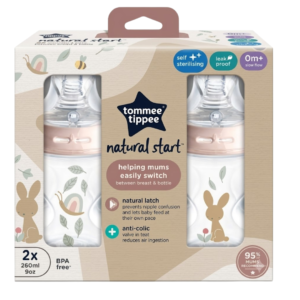 tommee tippee 2 biberon natural start 260ml decor fille ref 42255006.png