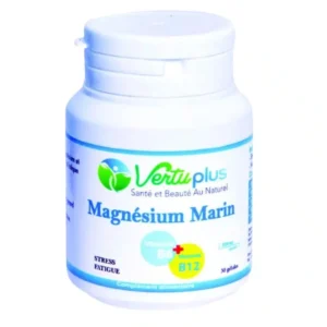 vertuplus magnesium marin vitamines b6 et b12 stress et fatigue 30 gelules.webp
