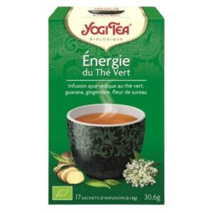yogi tea energie du the vert infusion ayurvedique guarana gingembre et fleur de sureau sachets bio 17u.jpg