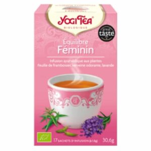 yogi tea equilibre feminin infusion ayurvedique feuille de framboisier verveine odorante et lavande sachets bio 17u.jpg